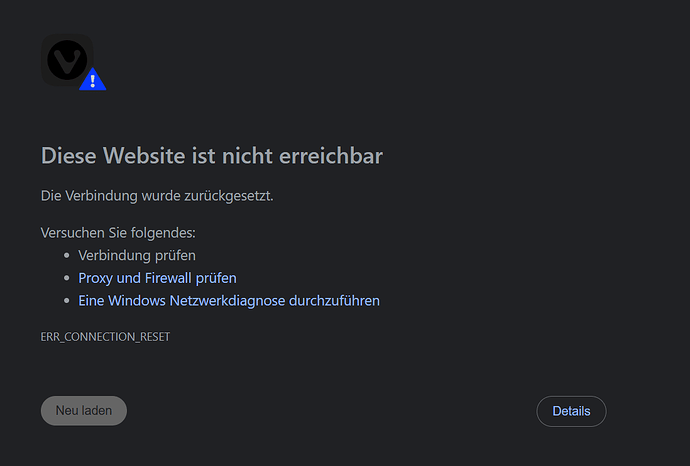 vivaldi error